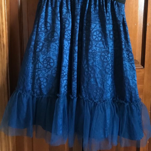 HOT TOPIC Blue Police Public Call Box Dress Women's Small Dr WHO - Picture 2 of 5